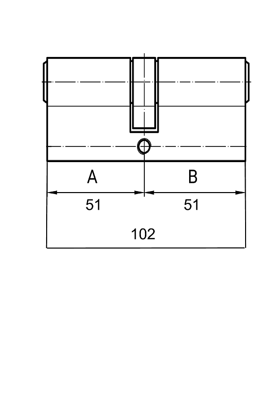 Цилиндр EVVA MCS кл\кл 102мм (51+51) хром