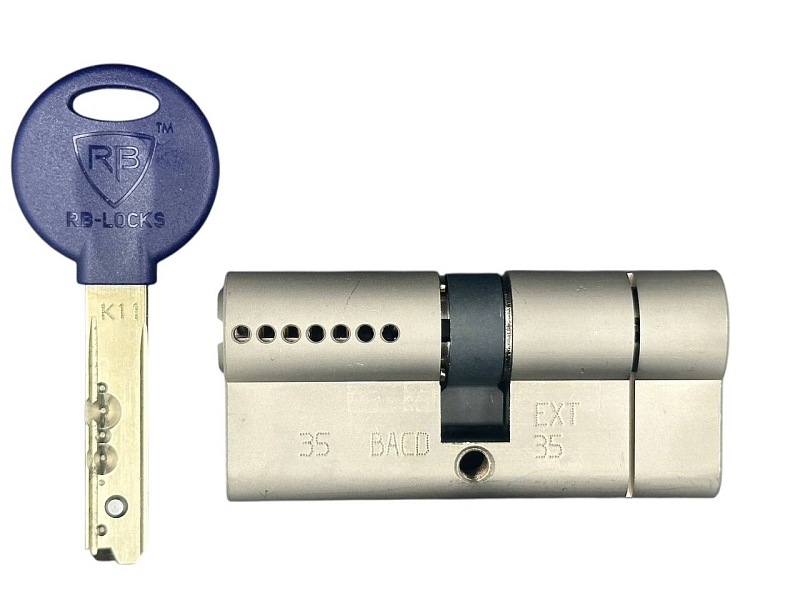 Цилиндр Rav Bariach серии Mars ключ-ключ 75 мм (35x40)