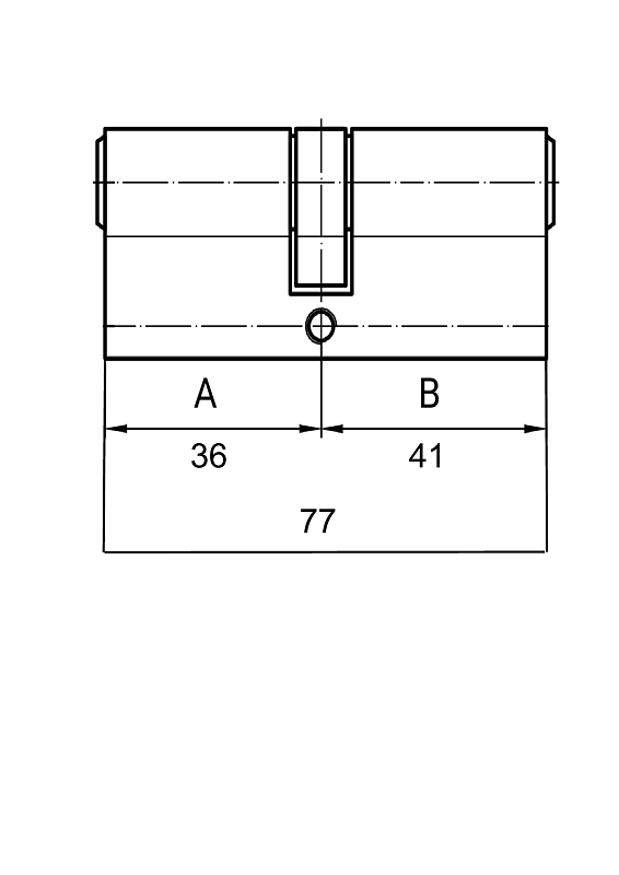 Цилиндр EVVA 3KS кл\кл 77мм (36+41) хром